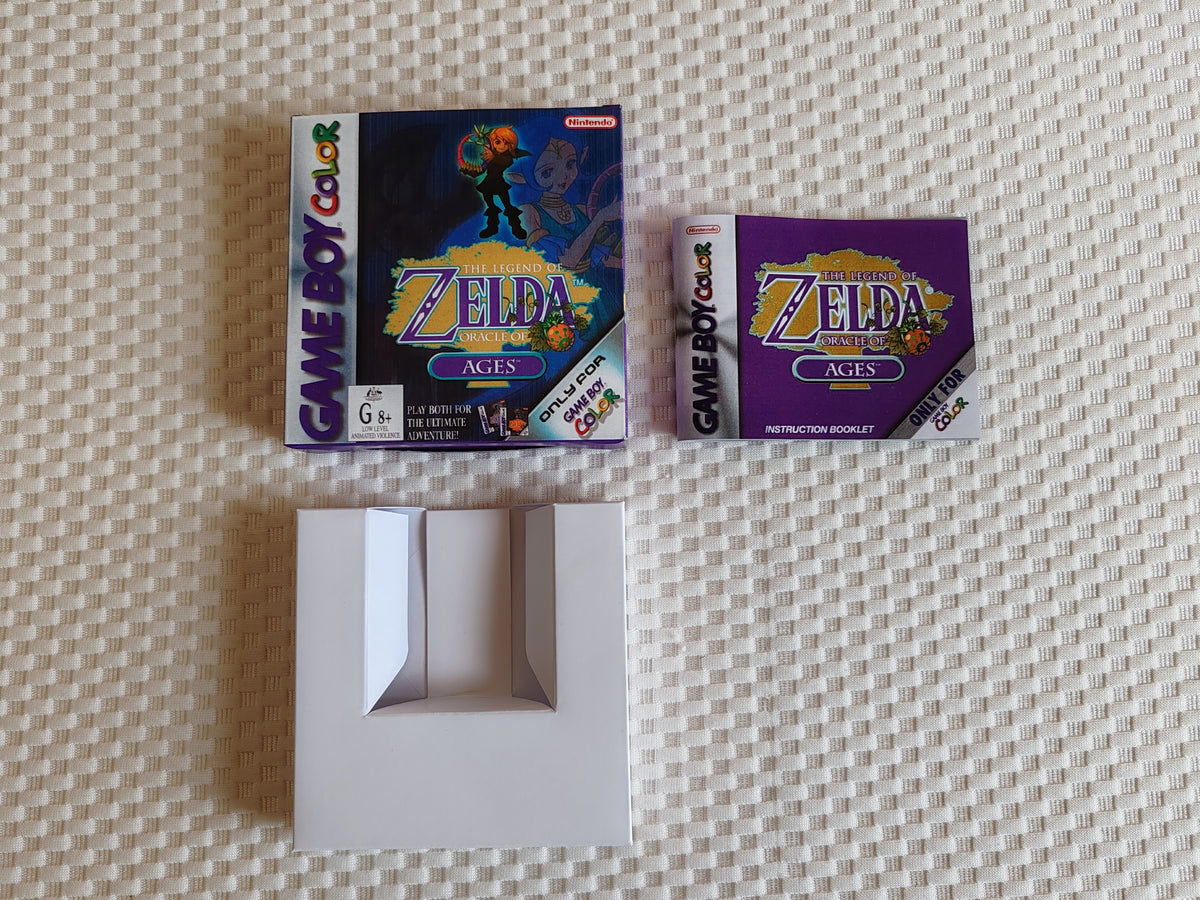 Zelda Oracle Of Ages – Game Boy Color (Version PAL FR, Notice Incluse) – Bon état