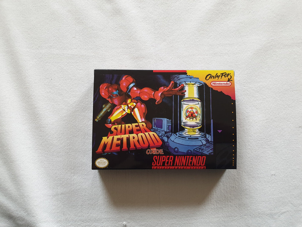 Super Metroid with plastic factory protector!