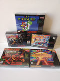 Out Of This World Another World SNES Reproduction Box With Manual - Top Quality Print And Material