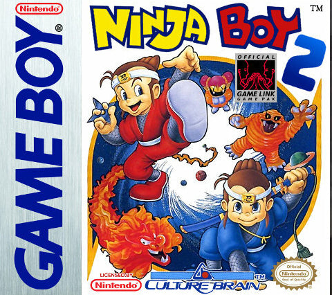 Ninja Boy 2 Gameboy GB Reproduction Box With Manual - Top Quality Print And Material