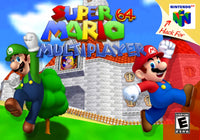 Super Mario 64 Multiplayer N64 Reproduction Box With Manual - Top Quality Print And Material