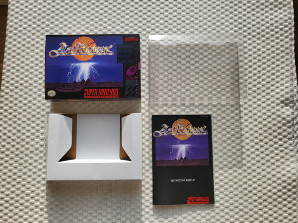 Act Raiser SNES Reproduction Box With Manual - Top Quality Print And Material