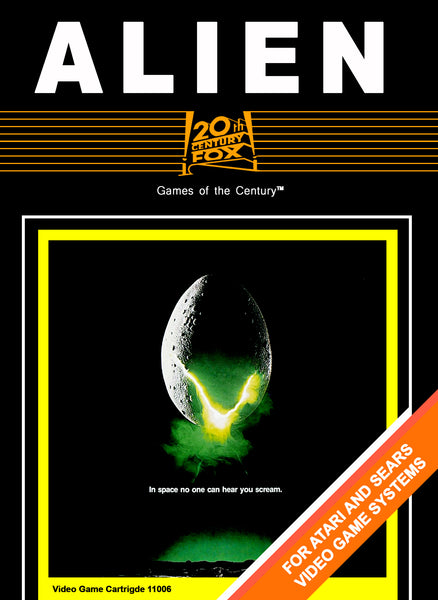 Alien Atari 2600 Reproduction Box And Manual