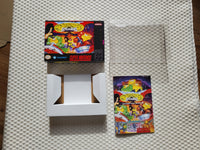 Battletoads Battlemaniacs SNES Super NES Reproduction Box With Manual - Top Quality Print And Material