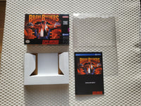 Brawl Brothers Rival Turf 2 SNES Super NES Reproduction Box With Manual - Top Quality Print And Material