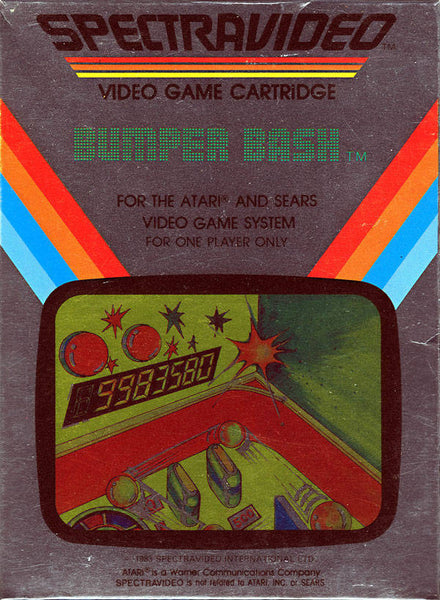 Bumper Bash Reproduction Box and Manual for the Atari 2600