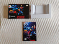 Castlevania Dracula X Vampires Kiss SNES Reproduction Box With Manual - Top Quality Print And Material