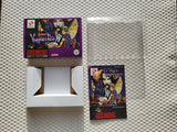 Castlevania Dracula X Vampires Kiss SNES Reproduction Box With Manual - Top Quality Print And Material