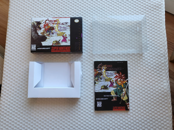 Chrono Trigger SNES Reproduction Box With Manual - Top Quality Print And Material