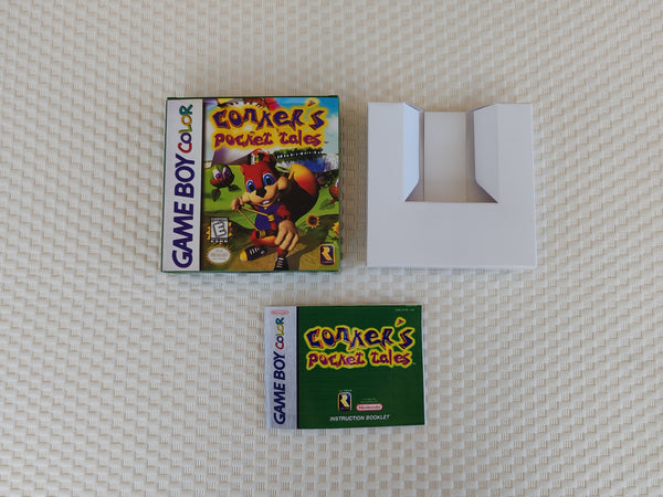 Conker Pocket Tales Gameboy Color GBC Reproduction Box With Manual - Top Quality Print And Material