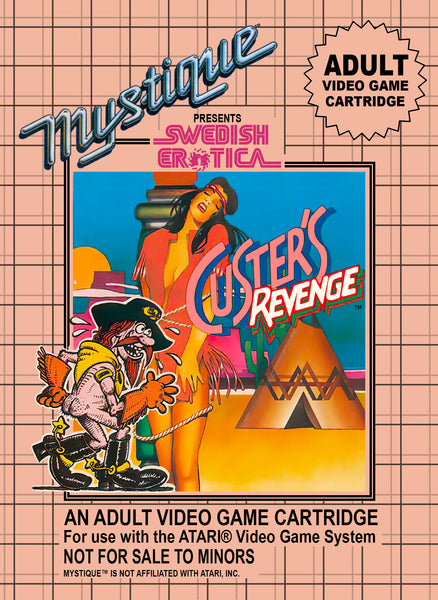 Custer's Revenge Reproduction Box and Manual for Atari 2600