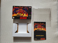 Demons Crest SNES Reproduction Box With Manual - Top Quality Print And Material