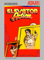 Elevator Action Atari 2600 Reproduction Box With Manual