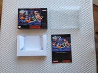 Final Fight 2 SNES Reproduction Box With Manual - Top Quality Print And Material