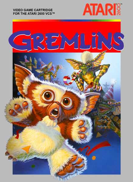 Gremlins Atari 2600 Reproduction Box With Manual