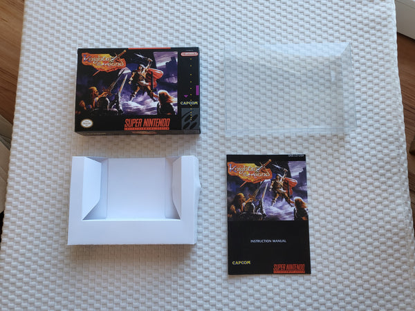 Knights Of The Round SNES Reproduction Box With Manual - Top Quality Print And Material