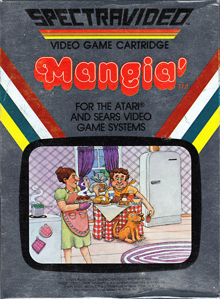 Mangia Atari 2600 Reproduction Box With Manual