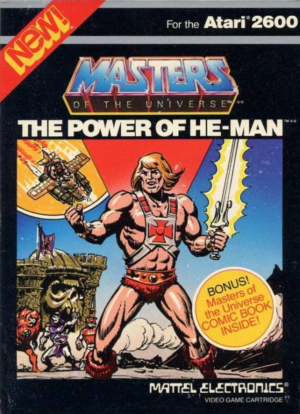 Masters of the Universe: The Power of He-Man Atari 2600 Reproduction Box With Manual