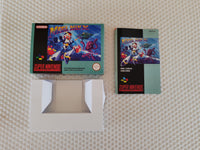 Mega Man X SNES Reproduction Box With Manual - Top Quality Print And Material