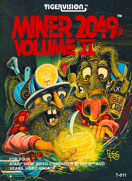 Miner 2049er Volume II Atari 2600 Reproduction Box With Manual