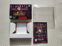 Mortal Kombat 3 Ultimate SNES Reproduction Box With Manual - Top Quality Print And Material