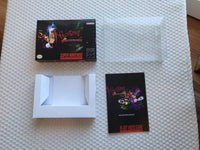 Nightmare Busters SNES Reproduction Box With Manual - Top Quality Print And Material