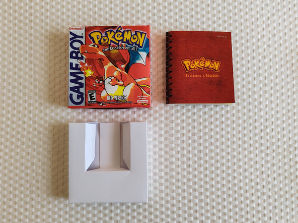 Pokemon Red Gameboy GB Reproduction Box With Manual - Top Quality Print And Material