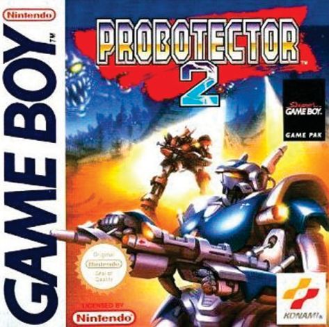 Probotector 2 Gameboy GB Reproduction Box With Manual - Top Quality Print And Material