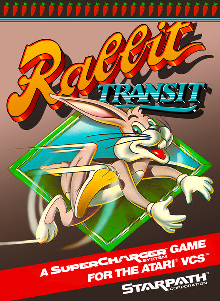 Rabbit Transit Atari 2600 Reproduction Box With Manual