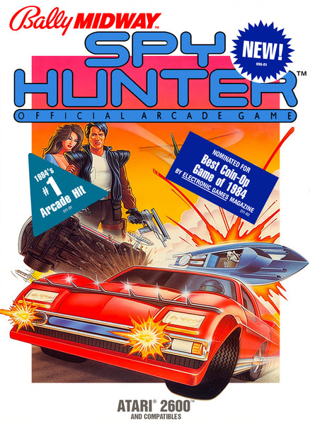 Spy Hunter Atari 2600 Reproduction Box With Manual