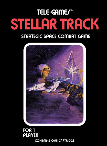 Stellar Track Atari 2600 Reproduction Box With Manual