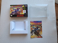 Sunset Riders SNES Reproduction Box With Manual - Top Quality Print And Material