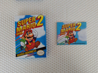 Super Mario Bros 2 NES Entertainment System Reproduction Box And Manual