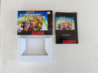 Super Mario Kart SNES Reproduction Box With Manual - Top Quality Print And Material