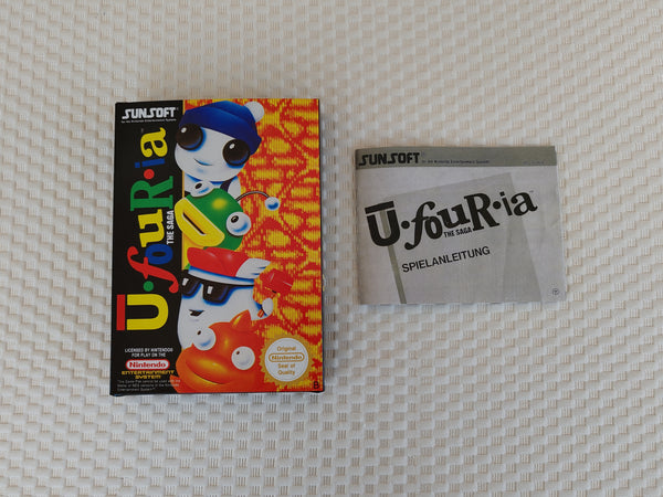 Ufouria NES Entertainment System Reproduction Box And Manual