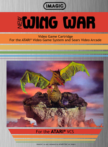 Wing War Atari 2600 Reproduction Box With Manual