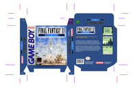 Final Fantasy XI Gameboy Reproduction Box Top Quality With Inset