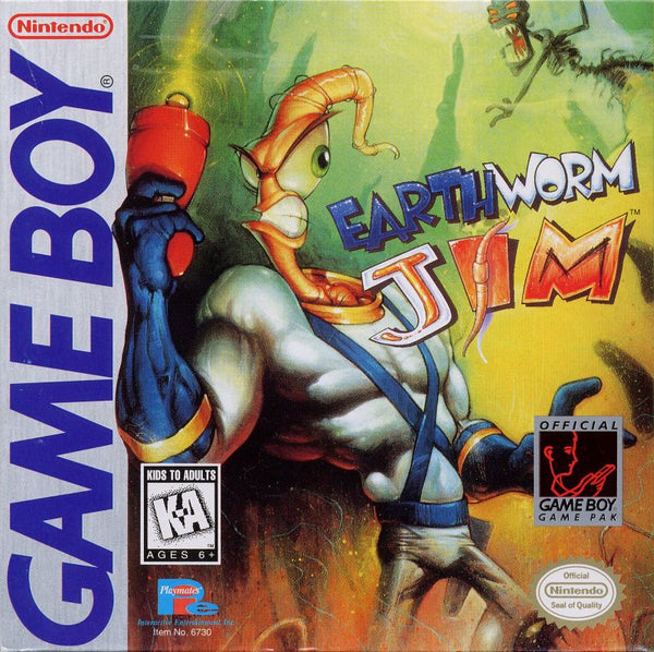 Earthworm Jim Gameboy GB complete box and manual