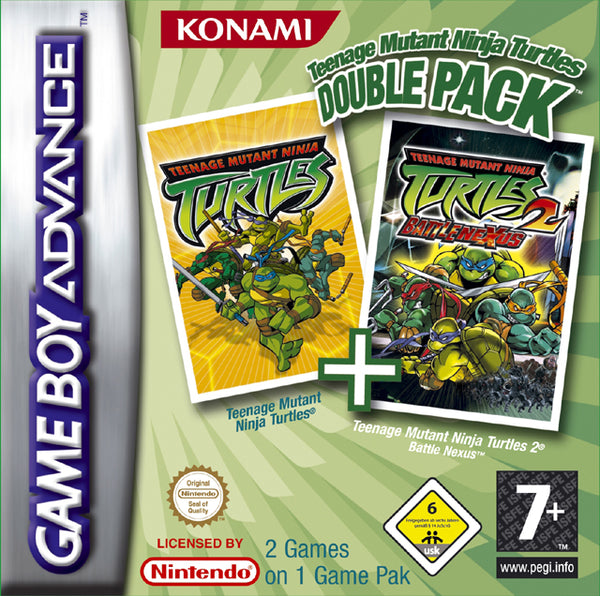 Turtles Double Pack GBA Gameboy Advance  Reproduction Box