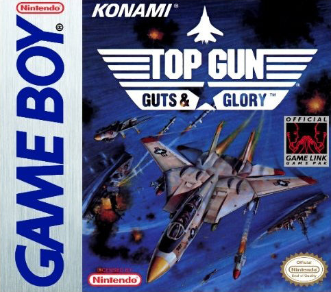 Top Gun Guts and Glory Gameboy GB Reproduction Box With Manual - Top Quality Print And Material