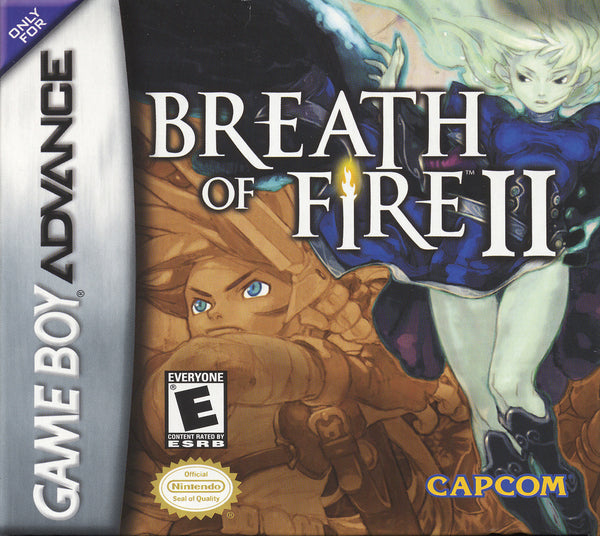 Breath Of Fire II 2 Gameboy Advance GBA Reproduction Box With Manual - Top Quality Print And Material