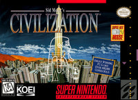 Civilization SNES Reproduction Box With Manual - Top Quality Print And Material