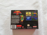 Zelda BS SNES Reproduction Box With Manual - Top Quality Print And Material