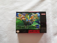 Secret Of Mana 2 SNES Reproduction Box With Manual - Top Quality Print And Material