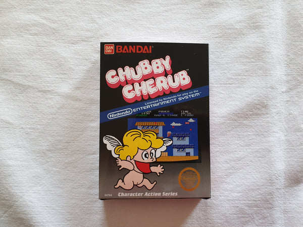 Chubby Cherub NES Entertainment System Reproduction Box And Manual