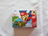 Super Mario 64 N64 Reproduction Box With Manual - Top Quality Print And Material