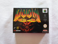 Doom 64 N64 Reproduction Box With Manual - Top Quality Print And Material
