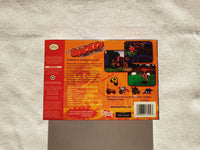 Rocket Robot On Wheels N64 Reproduction Box With Manual - Top Quality Print And Material
