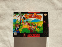 Power Piggs Of The Dark Age SNES Reproduction Box With Manual - Top Quality Print And Material