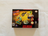 Earthworm Jim 2 SNES Reproduction Box With Manual - Top Quality Print And Material
